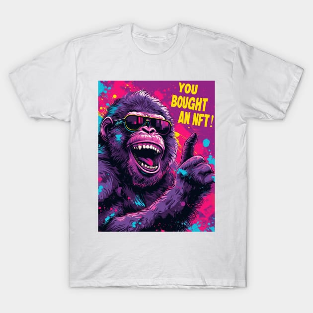 NFT Craze: The Laughing Gorilla T-Shirt by TooplesArt